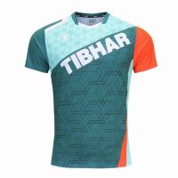 Tibhar 2023 Men Women Table Tennis T-shirt Short Sleeve Shirts Clothes Sportswear Top Ping Pong T Shirt