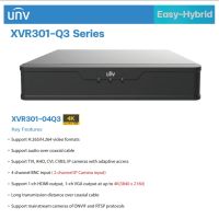 UNIVIEW เครื่องบันทึก 4 ช่อง รุ่น XVR301-04Q3 รองรับความละเอียดสูงสุด 8 ล้านพิกเซล รองรับ IP 2 ช่อง