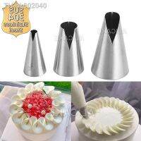 ❡▨ New 3Pcs Flower Nozzles Icing Piping Tips 304 Stainless Steel Santa Ana For Cake Biscuit Cupcake Baking Pastry Decorating Tools