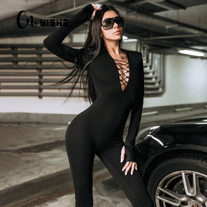 cnyishe-black-slim-rompers-womens-jumpsuits-elegant-long-sleeve-tight-overalls-cut-out-y-party-slim-outifts-streetwear-2021