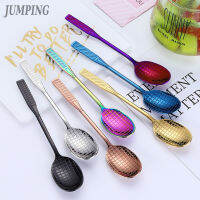 Stainless Steel Handle Spoon Ice Cream Drinking Tools Kitchen Gadget for Kids