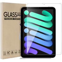 Glass Screen Protector สำหรับ iPad Mini 6 2021เปิดตัว8.3นิ้ว,9H ความแข็งกระจกนิรภัยป้องกันรอยขีดข่วน/บับเบิ้ลฟรี/ความไวสูง/ดินสอ Apple สำหรับ iPad Mini 6th Generation