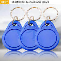 20PCSLot 13.56MHz IC M1 Keyfobs Tags Access Control Key Finder Card Token Attendance Management Keychain Smart ABS Unlock