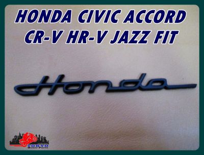 LOGO  EMBLEM "BLACK" with for HONDA CIVIC ACCORD CR-V HR-V JAZZ FIT (1 PC.) // โลโก้ ตัวอักษร สติ๊กเกอร์ติดรถ  สีดำ สินค้าคุณภาพดี