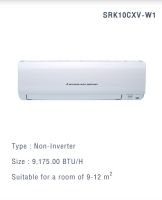 ส่งฟรี MITSUBISHI HEAVY DUTY  แอร์ติดผนัง 9,175 BTU รุ่น  SRK10CXV-W1 Standard R32A รับประกันสินค้า 5ปี