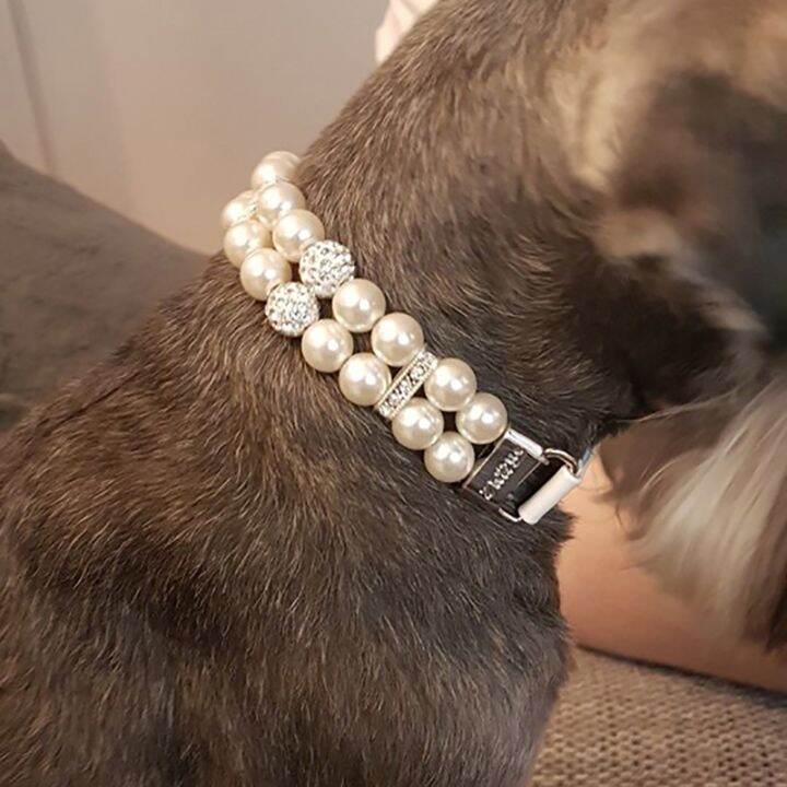 Diy pearl shop dog collar