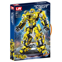 ProudNada Toys ตัวต่อเลโก้ เลโก้ ทรานส์ฟอร์มเมอร์ส บัมเบิลบี 2in1 LW TRANSFORMERS DEFORMATION ROBOT 792 PCS 7014