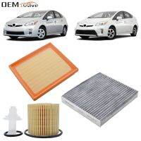 04152-YZZA6 87139-YZZ08 Combo ชุดน้ำมันเครื่องยนต์ Cabin Activated Carbon Air Filter สำหรับ Toyota Prius V Alpha Plus สำหรับ Lexus CT200H-m0pi