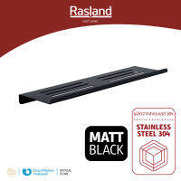 ชั้นวางของสแตนเลส ขนาด 40 ซม. MATT BLACK RASLAND วัสดุสแตนเลส 304 ทนทาน ไม่เป็นสนิม | RA SHELF-4004