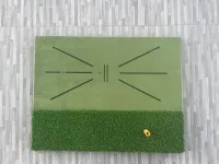 พรมซ้อมแนววงสวิง Golf Training Mat Golf Mat for Swing Detection Batting Mini Golf Practice Training Aid ขนาด 60x45cm