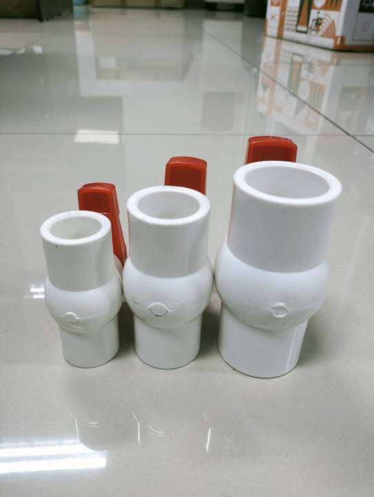 บอลวาล์ว-pvc-1-2-4หุน-3-4-6หุน-1-8หุน-บอลวาวส์pvc-pvc-ballvalves-บอลวาล์วพีวีซี-ข้อต่อ