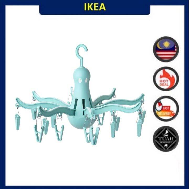 IKEA PRESSA Hanging Dryer 16 Clothes Pegs Lazada