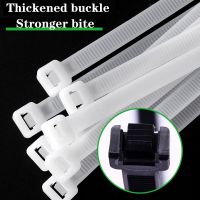 50/100 Pieces/Bundle Self-Locking Plastic Nylon Cable Ties White Black Fixed Cable Ties Zippered Cable Management Plastic Ties