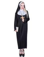 Halloween Hot-selling Stage Performance Opera Comition Traditional Catholic Nun Cosplay Costume Dress Suit