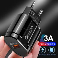 【Aishang electronic】「Aishang electronic」10ชิ้น/ล็อตเครื่องชาร์จพอร์ต USB QC 3.0เครื่องชาร์จ Eu/usplug ที่ชาร์จอะแดปเตอร์ชาร์จโทรศัพท์