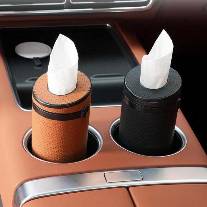 car-tissue-cylinder-holder-round-container-dispenser-tube-for-auto-wear-resistant-faux-leather-with-safety-hammer-design-very-well