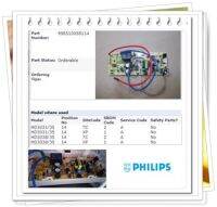 อะไหล่ของแท้/เมนบอร์ดหม้อหุงข้าวฟิลิปส์/996510058114/Philips/HD3031  HD3038