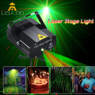 LEVTOP Đèn Laser Sân Khấu Đèn Chiếu Tiệc Tùng Đèn Nhấp Nháy Kích Hoạt Âm thumbnail