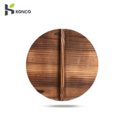 konco 32cm wooden lid wooden cover for all types round wok