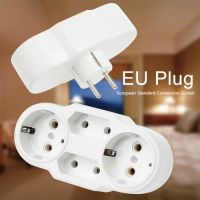 250v Triple Plug Protective Contact Multiple Plug Power Distribution Adapter EU To Russian Good Quality Conversion Socket Shoes Accessories