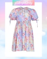 DARLING PASTEL ROSES DRESS