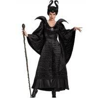 Special for holiday M-3XL Large Size European and Costume Maleficent Dark Witch Horns Uniform