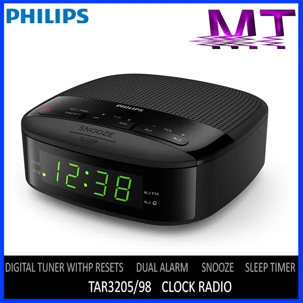 Philips Clock Radio 3000 Series TAR3205/98 Lazada PH