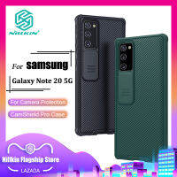 Nillkin CamShieldพีซีเคสสำหรับSamsung Galaxy Note 20 5Gกรัมกล้องเลื่อนปกป้องความเป็นส่วนตัวฝาหลัง