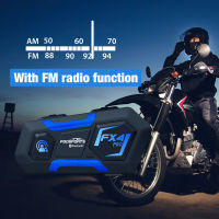 Fodsports 2pcs FX4 Pro Motorcycle Helmet Intercom Headset 1000m 4 Rider BT Interphone Bluetooth Intercomunicador FM Radio