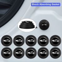 10Pcs Car Door Shock Absorber Gaskets Anti-collision Sticker Thickening Trunk Sound Insulation Pad Shockproof Cushion Car Door Protection