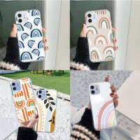 Z-70 cute rainbow อ่อนนุ่ม TPU เคสโทรศัพท์ หรับ iPhone 12 14 5 8 11 6 6s 5s 13 Pro SE Plus Mini Max โปร่งใส ปก