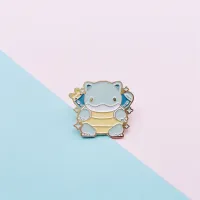 Creative Cute Small Animal Enamel Brooch Cartoon Anime Turtle Alloy Pins Badge Clothes Accessories Sweet Jewelry Woman Gifts