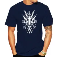 Men Baphoment And Satanic Symbols Tshirts Vintage Witchcraft Cotton Tees Oddities Punk T Shirt Horror Goth Clothing Gift