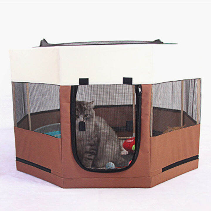 cage-yard-tent-travel-waterproof-zippered-oxford-cloth-home-large-dogs-cats-outdoor-playpen-fence-portable-foldable