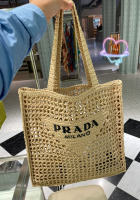 A.L.I.C.E Prada กระเป๋าสะพายข้าง raffia กระเป๋าสะพาย