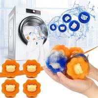 3Pcs Pet Hair Remover Washing Machine Reusable Lint Hair Filter Cute Bear Sponge Clothes Anti-Winding Adsorption Balls Laundry