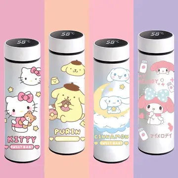 350ml Sanrio Cinnamoroll Anime Kuromi Melody Thermos Mug Cartoon Kawaii  Sports Water Bottle Coffee Cup Kids Water Bottle Gift