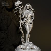 50mm 75mm Resin model kits figure beauty colorless and self-assembled （3D Printing ） TD-4206