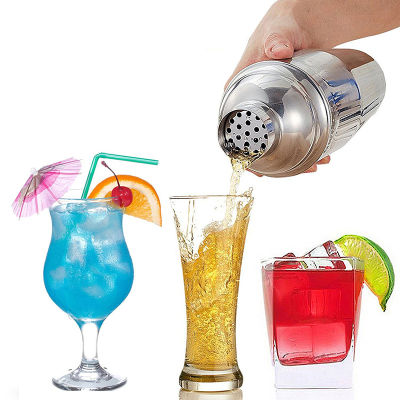 Stainless Steel Cocktail Shaker Mixer Wine Martini Boston Shaker For Bartender Drink Party Bar Tools 750ML