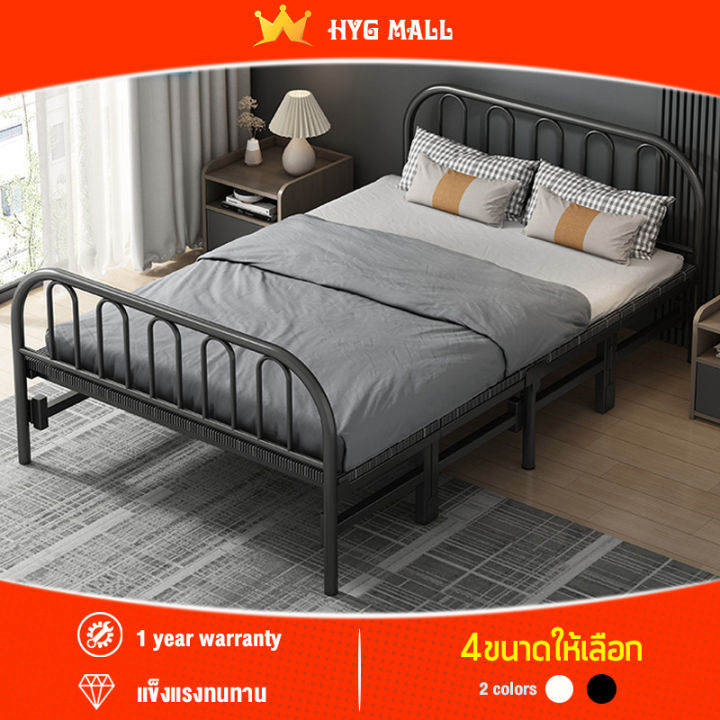 sunny-สินค้าขายดี-เตียงนอน-เตียงนอนพับ-ไม่ต้องประกอบ-เพียงแค่กางออกก็ใช้ได้ทันทีรับประกันคุณภาพ-เตียงนอน-3-5-ฟุตเตียงพับเตียงเหล็กส่งไวจากไทย