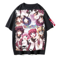 YuruYuri Akaza Akari เสื้อยืดผู้หญิงผู้ชายแขนสั้น Tshirt ฤดูร้อนวัยรุ่นน่ารักใหม่อะนิเมะเสื้อยืดพิมพ์