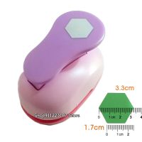 【CC】 Hexagon Paper Cutter 1.5  39;  39; Shapes Punchers Tools Scrapbook Hole Punch Diy Puncher Scrapbooking Punches