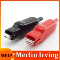 Merlin Irving Shop 20A Sheathed Alligator Clips Electrical Diy Test Leads Cable Double-Ended Crocodile Roach Electrical Jumper Wire