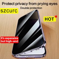 NEW 360° Protection revent the peep For iPhone 14 Pro max phone Case. Magnetic Adsorption Glass iPhon 12 11 13 Mini cover bag