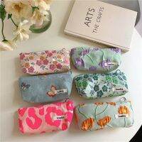 Flower Printed Women Cosmetic Bag Pencil Case Travel Flore Cute Makeup Lipsticks Make Up Brushes Storage Bag Pouchback To School Pencil Cases Boxes