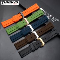 ▶★◀ Suitable for Zhuolei sports silicone watch strap Suitable for Panerai panerai rubber watch strap 22 24mm waterproof soft men