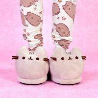 Pusheen รองเท้าแตะ ผ้าฝ้าย ใส่สบาย สําหรับผู้ใหญ่ ใส่ในบ้าน zx