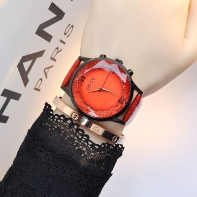 นาฬิกาผู้หญิงนาฬิกาผู้หญิงหรูหราแบรนด์2021แฟชั่นใหม่นาฬิกาข้อมือควอตซ์หนังร้อน