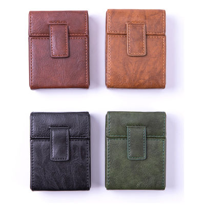 Black Brown Green Ciggarrette Box Leather Bag Ciggarette Smke Case Holder Travel Accessories