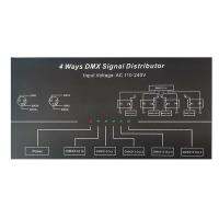 DMX512 Amplifier Splitter DMX512 Signal Repeater 1CH DMX121 4CH 4 Output Ports DMX124 Signal Distributor, AC100V-240V